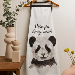 Tablier Moderne Je T'Aime Beary Beaucoup Panda Noir Et Bla<br><div class="desc">Notre collection comprend une variété de produits qui font des cadeaux sincères et réfléchis. Des coussins douillets aux sacs fourre-tout design, vous pouvez répandre l'amour avec ces délicieux pandas où que vous alliez. Le design minimaliste ajoute une touche de sophistication à vos accessoires tout en transmettant un message sucré. Que...</div>