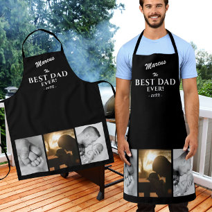 Tablier Moderne Meilleur papa Jamais Père`Jour Keepsaké 3