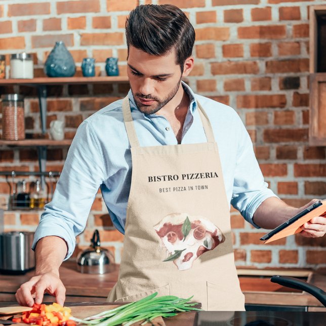 Tablier Moderne Meilleure pizza dans la ville professionne (Créateur téléchargé)