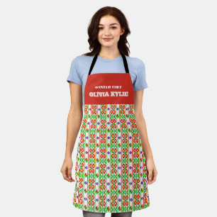 Tablier Moderne motif folklorique sans couture de broderie