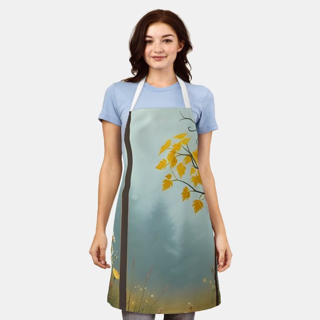Tablier moderne pour Cuisine et cuisson - élégant, (Porté)