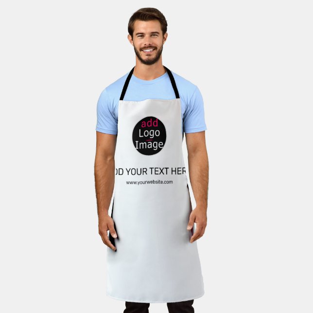 Tablier Moderne Professionnel Personnalisé Business Chic B (Porté)