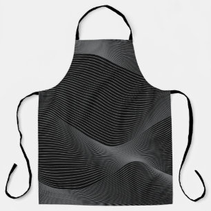 Tablier Moderne, simple, cool, abstrait motif d'onde de mo