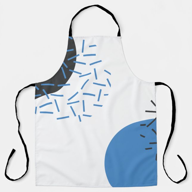Tablier Moderne, simple, cool, abstrait, motif graphique (Recto)
