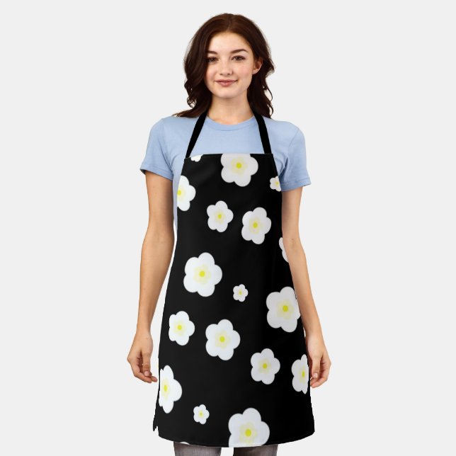 Tablier Moderne Simple Spring Fleurs margueuses dégradé (Porté)