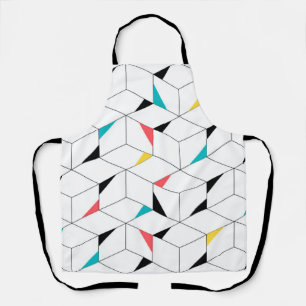 Tablier Moderne, tendance, amusant, cube urbain design mot