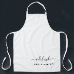 Tablier Moderne White Hair Stlist Maquillage Artiste Salon<br><div class="desc">Salon moderne White Hair Styliste Maquillage Artiste Salon Nom Apron.</div>