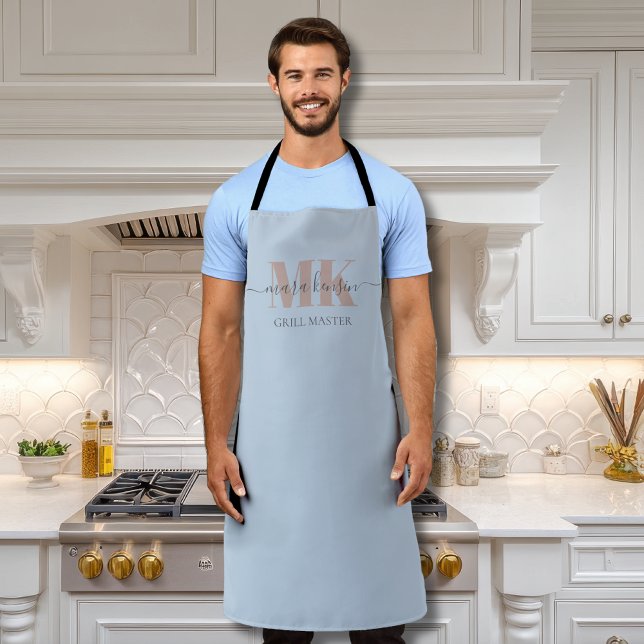 Tablier Modert Mocha Mousse Monogram Poussiéreux Bleu (Créateur téléchargé)