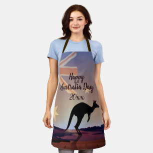 Tablier Modifier le drapeau texte Kangaroo Australia Day