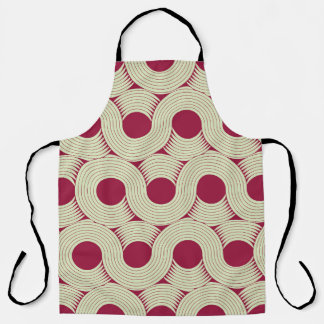 Tablier Moebius Stripe : Carrelage rouge-vert infini