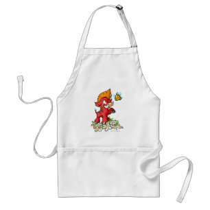 Tablier Moehog rouge et bourdonnement