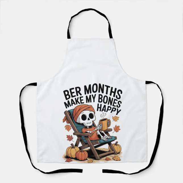 Tablier Mois de Ber rendent mes os heureux Noël  (Recto)