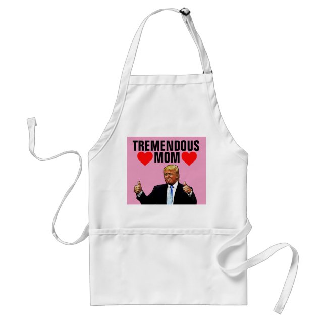TABLIER MOM APRON, DONALD TRUMP KITCHEN APRON (Devant)
