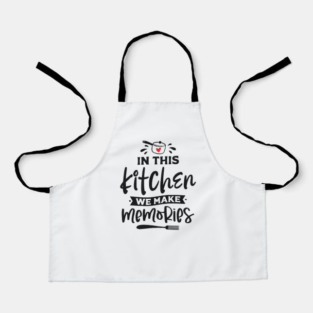 Tablier Moments inoubliables en cuisine (Recto)