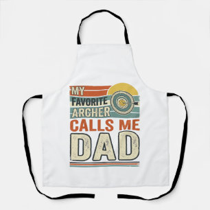 Tablier Mon archer préféré m'appelle papa design vintage_1