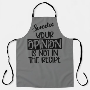 Tablier Mon avis n'est pas dans la Recette