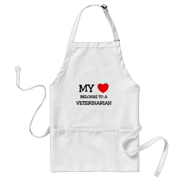 Tablier Mon coeur appartient à un VÉTÉRINAIRE (Devant)