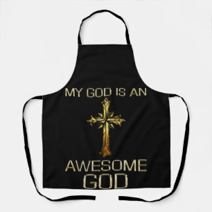 Tablier Mon Dieu est An Awesome Dieu Christian Religious