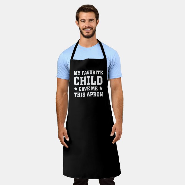 Tablier Mon Enfant Préféré M'A Donné Cet Apron (Porté)