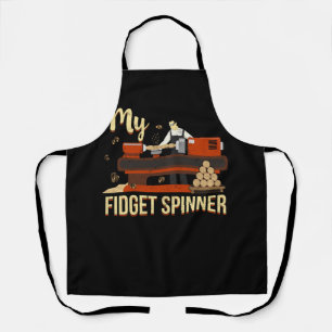 Tablier Mon Fidget Spinner Funny Lathe Woodtournage Vintag