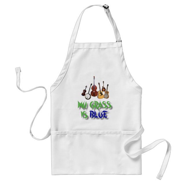 TABLIER MON HERBE EST BLUE-APRON (Devant)