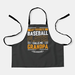 Tablier Mon Joueur De Baseball Préféré M'Appelle Grand-Pèr