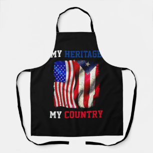 Tablier Mon patrimoine Mon pays Cuba American Flag Indepen