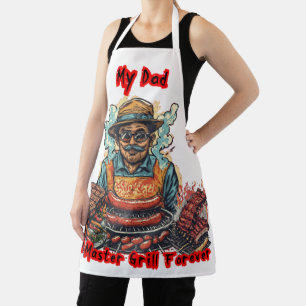Tablier Mon père, Meilleur Maître Grill pour Toujours sur 