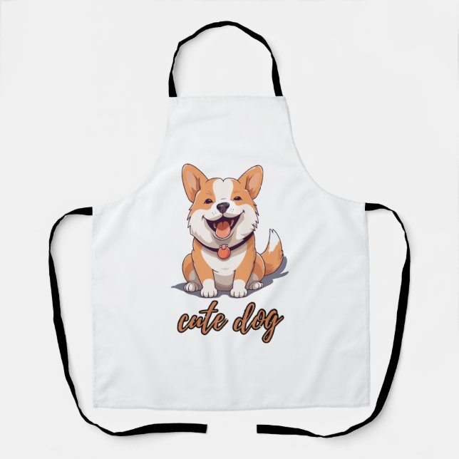 Tablier Mon petit Husky mignon chien classique T-shirt (Recto)