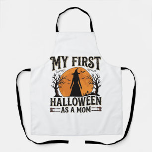 Tablier Mon premier Halloween en tant que maman Vintage Ha