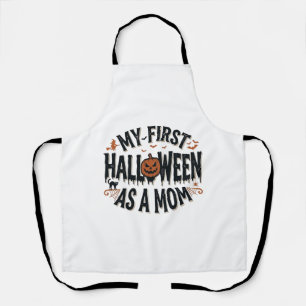 Tablier Mon premier Halloween en tant que maman Vintage Ha