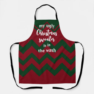 Tablier Mon vilain pull de Noël est dans le lavabo