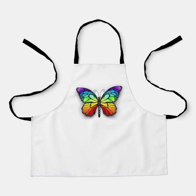 Tablier Monarque papillon arc-en-ciel (Recto)