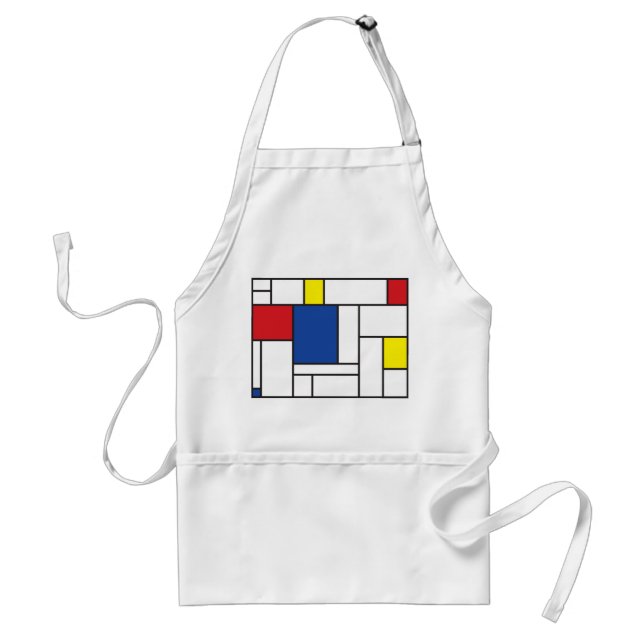 Tablier Mondrialist minimalist De Stijl Art Moderne Person (Devant)
