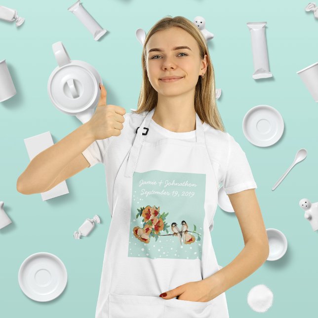 Tablier Monnaie Inséparable vintage de fleurs de cerisier (Créateur téléchargé)