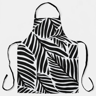 Tablier Monochrome Jungle Motif géométrique sans couture