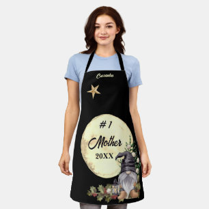 Tablier Monogramme #1 Grande-mère Aquarelle Gnome