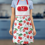 Tablier Monogramme de cerise initial<br><div class="desc">Dévoiler le Cherry Monogram Apron, un mariage de style et de fonctionnalité, parfait pour le maestro de la maison moderne. Il ne s'agit pas seulement d'un accessoire de cuisine de base, c'est un énoncé de style personnel qui vous garde propre et chic pendant que vous fouettez vos chefs-d'oeuvre culinaires. Avec...</div>