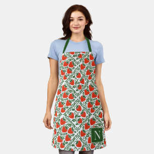 Tablier Monogramme de Ferme Rustique aux Fraises