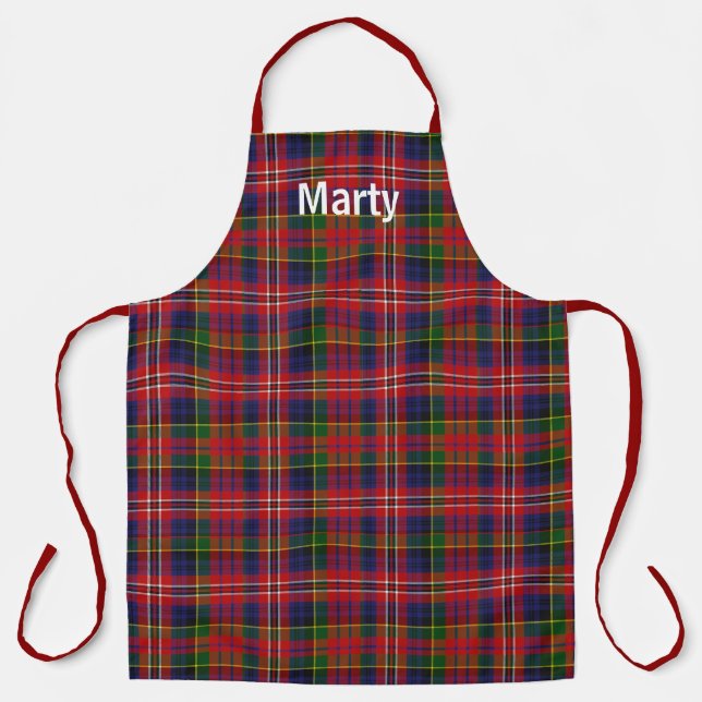 Tablier Monogramme de MacPherson Tartan Plaid (Recto)