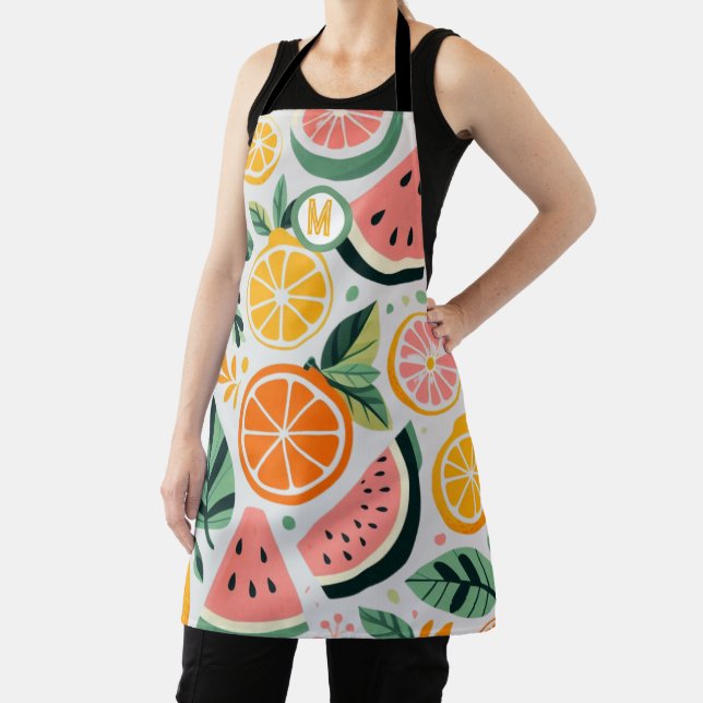 Tablier Monogramme d'été du blogueur gastronomique Décor d (Insitu)