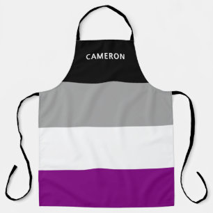 Tablier Monogramme du drapeau asexué