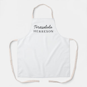 Tablier Monogramme élégant minimaliste moderne neutre