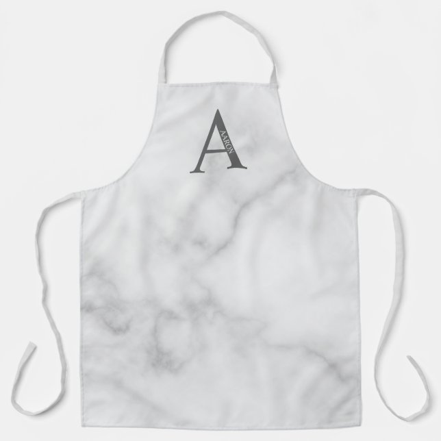 Tablier Monogramme et nom personnalisés (Recto)