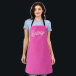 Tablier Monogramme et nom personnalisés Hot Pink moderne<br><div class="desc">Voici notre Monogramme et nom personnalisés Hot Pink moderne Apron, un ajout élégant et pratique à l'essentiel de votre cuisine. Ce tablier est doté d'un design rose chaud audacieux, personnalisé avec votre monogramme et nom pour une touche unique et personnelle. Parfait pour la cuisine, la cuisson ou la grillade, il...</div>
