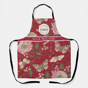 Tablier Monogramme Floral Botanique de Fleur Sauvage Tenda