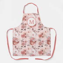 Monogramme floral Rose poussiéreux