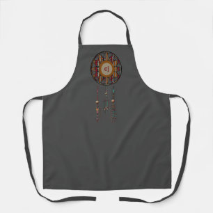 Tablier monogramme gris foncé avec Dreamcatcher