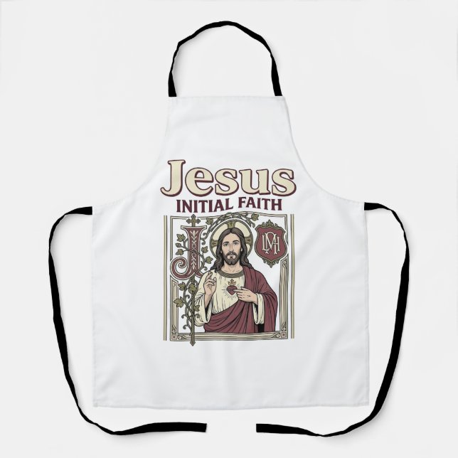 Tablier Monogramme initial de Jésus Foi Monogramme initial (Recto)