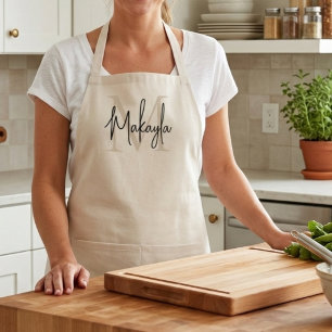 Tablier Monogramme Moderne